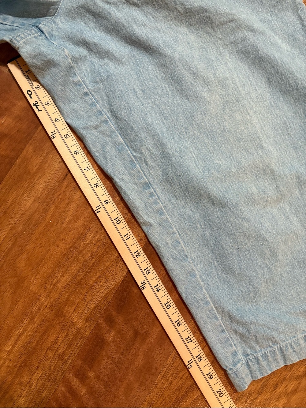 CJ Banks Vintage Light Wash Crop Denim Jeans Women’s 100% Cotton Size 20W - Picture 7 of 9